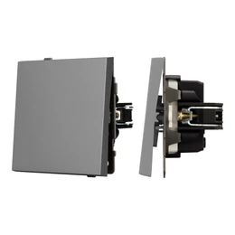 Фото #1 товара Механизм выключателя одноклавишный проходной SWT-TENDO-MKP1-PL-GR (230V, 10A) (Arlight, -)