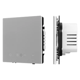 Фото #1 товара ARL NOBE Терморегулятор вод тёплый пол никель SWT-MTW-SFPL-IS (95-240V, 5A, датч возд) (Arlight, -)