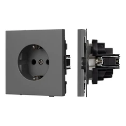 Фото #1 товара Механизм электрической розетки SCT-NOBE-MEU1-SFPL-GR (230V, 16A) (Arlight, -)