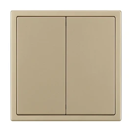 Фото #1 товара Механизм выключателя двухклавишный перекрёстный SWT-NOBE-MKX2-SFPL-GD (230V, 10A) (Arlight, Золотой песок)