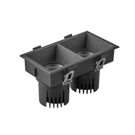 Фото #1 товара Светильник MS-FLOW-BUILT-S157x85-2x6W Day4000 (BK, 55 deg, 230V) (Arlight, IP20 Металл, 5 лет)
