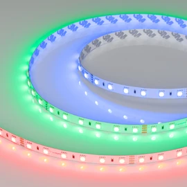 Фото #1 товара Светодиодная лента RT-B60-10mm 24V RGB (14.4 W/m, IP20, 5060, 5m) (Arlight, Открытый)