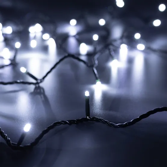 Фото #1 товара Светодиодная гирлянда ARD-STRING-HOME-5000-GREEN-50LED-STD WHITE (230V, 3.5W) (Ardecoled, IP20)