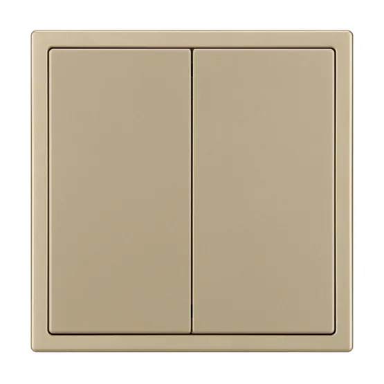 Фото товара Механизм звонкового выключателя двухклавишный SWT-NOBE-MKR2-SFPL-GD (230V, 10A) (Arlight, Золотой песок)