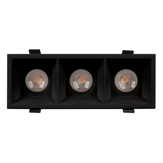 Фото #2 товара Светильник MS-FLOW-BUILT-S230x85-3x6W Warm3000 (BK, 38 deg, 230V) (Arlight, IP20 Металл, 5 лет)