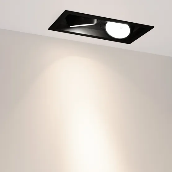 Фото #5 товара Светильник MS-VORTEX-BUILT-S250x140-2x30W Day4000 (BK-BK, 17 deg, 230V) (Arlight, IP20 Металл, 5 лет)