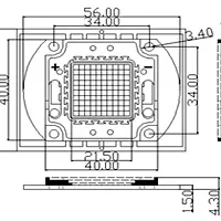 Фото #2 товара Мощный светодиод ARPL-80W-EPA-5060-WW (2800mA) (Arlight, -)