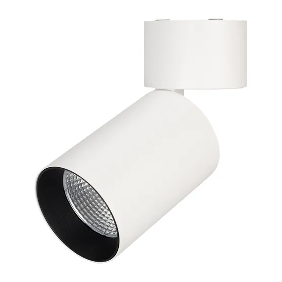 Фото #1 товара Светильник SP-POLO-SURFACE-FLAP-R85-15W Day4000 (WH-BK, 40 deg) (Arlight, IP20 Металл, 3 года)