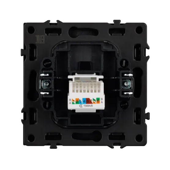 Фото #2 товара Механизм компьютерной розетки SCT-NOBE-MPC1-SFPL-GR (RJ-45, CAT6) (Arlight, -)