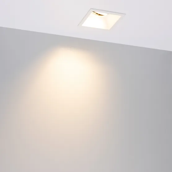 Фото #3 товара Светильник MS-FLOW-BUILT-S85x85-6W Warm3000 (WH, 38 deg, 230V) (Arlight, IP20 Металл, 5 лет)