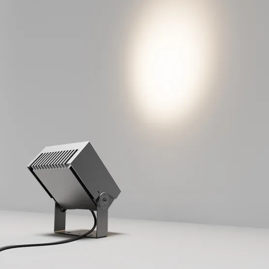 Фото #2 товара Светильник ALT-BLOCK-S185x185-36W Warm3000 (GR, 15 deg, 230V) (Arlight, IP66 Металл, 3 года)