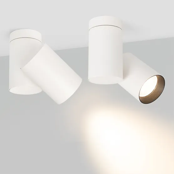 Фото #2 товара Светильник SP-POLO-SURFACE-TURN-R85-15W Warm3000 (WH-BK, 40 deg) (Arlight, IP20 Металл, 3 года)