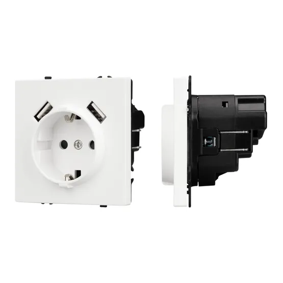 Фото #1 товара Механизм розетки с USB зарядкой SCT-NOBE-MUAA-SFPL-WH (230V, 16A) (Arlight, -)