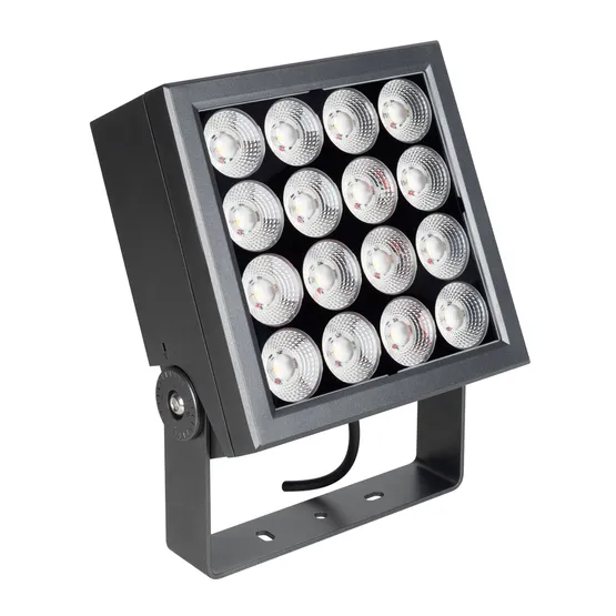Фото #1 товара Светильник ALT-BLOCK-S220x220-50W Warm3000 (GR, 36 deg, 230V) (Arlight, IP66 Металл, 3 года)