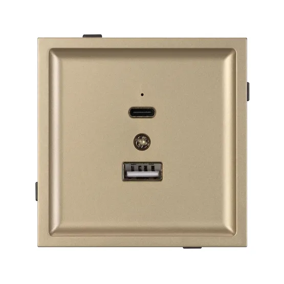 Фото #3 товара Механизм USB розетки SCT-TENDO-MUAC-SFPL-GD (5V, 3A, QC3) (Arlight, -)