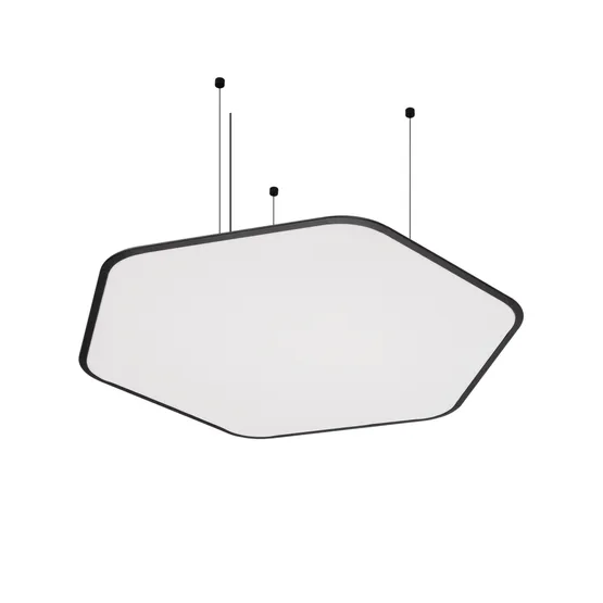 Фото #4 товара Светильник SP-TIARA-SLIM-HANG-H50-L800x720-75W Day4000 (BK, 160 deg, 230V) IP33 (Arlight, Металл)