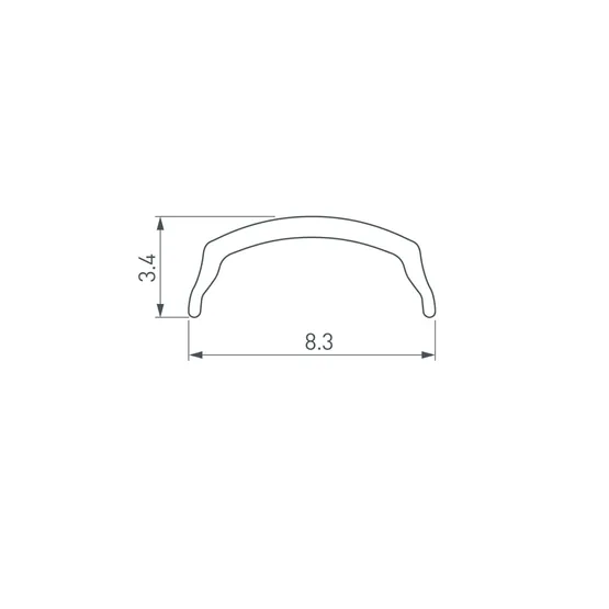 Фото #2 товара Экран ARH-BENT-W11-2000 Clear (Arlight, Пластик)