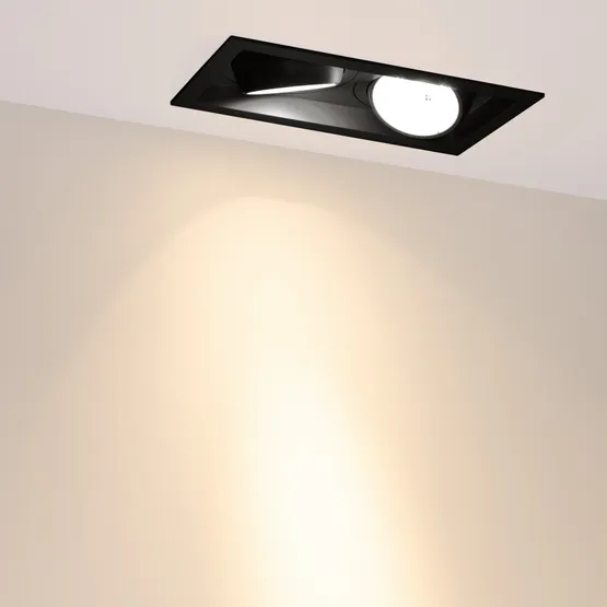 Фото #3 товара Светильник MS-VORTEX-BUILT-S250x140-2x30W Warm3000 (BK-BK, 17 deg, 230V) (Arlight, IP20 Металл, 5 лет)