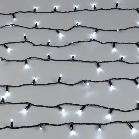 Фото #2 товара Светодиодная гирлянда ARD-STRING-CLASSIC-10000-BLACK-100LED-FLASH WHITE (230V, 7W) (Ardecoled, IP65)
