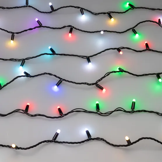 Фото #10 товара Светодиодная гирлянда ARD-STRING-CLASSIC-10000-BLACK-100LED-MILK-SYNC RGB (230V, 6.5W) (Ardecoled, IP65)