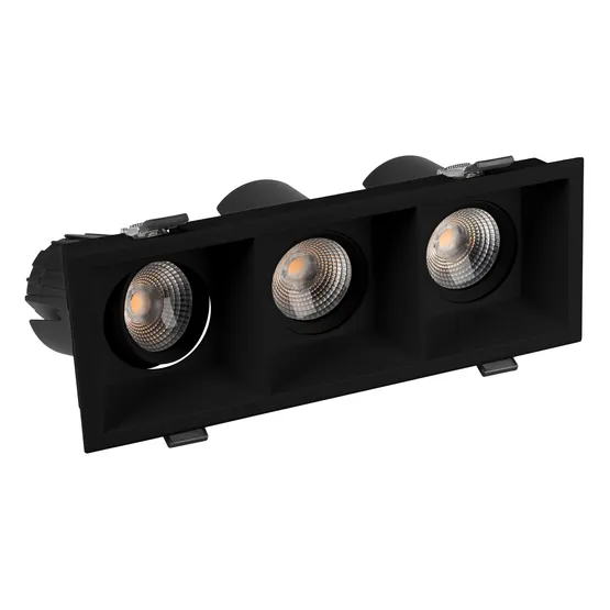 Фото #4 товара Светильник MS-FLOW-BUILT-S230x85-3x6W Warm3000 (BK, 38 deg, 230V) (Arlight, IP20 Металл, 5 лет)