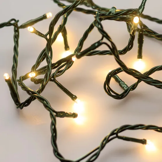 Фото #2 товара Светодиодная гирлянда ARD-STRING-HOME-5000-GREEN-50LED-FLASH WARM (230V, 3.5W) (Ardecoled, IP20)