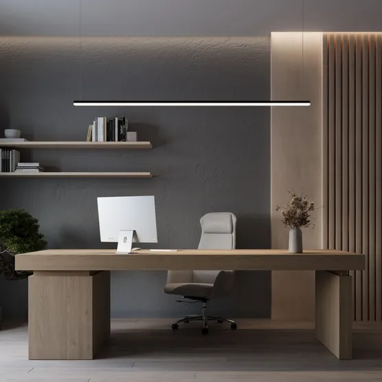 Фото #6 товара Профиль с экраном LINE-D-3734-2000 TETRA BLACK+OPAL (Arlight, Алюминий)