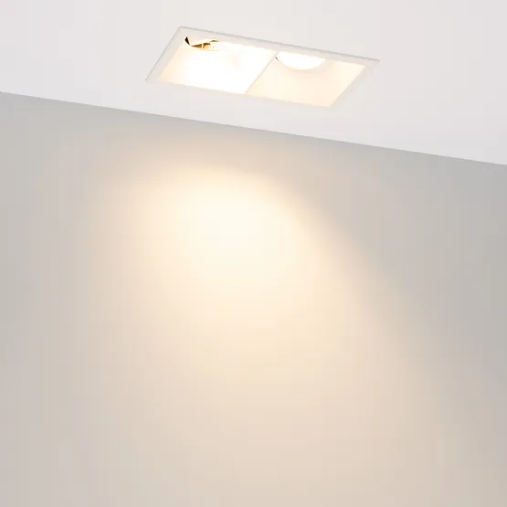 Фото #5 товара Светильник MS-FLOW-BUILT-S157x85-2x12W Warm3000 (WH, 55 deg, 230V) (Arlight, IP20 Металл, 5 лет)