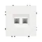 Минифото #2 товара Механизм сдвоенной компьютерной розетки SCT-NOBE-MPC2-SFPL-WH (RJ-45, CAT6) (Arlight, -)