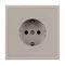 Минифото #4 товара ARL NOBE Розетка зк со шторками софт-тач кашемир SCT-MEU-SFPL-CA (250V, 16A) (Arlight, -)