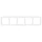 Минифото #3 товара Рамка пластиковая FRM-NOBE-SFPL-5-WH (Arlight, -)
