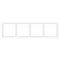 Минифото #3 товара Рамка пластиковая FRM-NOBE-SFPL-4-WH (Arlight, -)