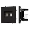 Минифото #1 товара Механизм сдвоенной компьютерной розетки SCT-NOBE-MPC2-SFPL-BK (RJ-45, CAT6) (Arlight, -)