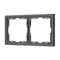 Минифото #1 товара Рамка пластиковая FRM-NOBE-SFPL-2-GR (Arlight, -)