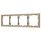 Минифото #1 товара Рамка пластиковая FRM-NOBE-SFPL-4-GD (Arlight, -)
