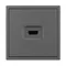 Минифото #3 товара Механизм HDMI розетки SCT-NOBE-MHD1-SFPL-GR (Arlight, Серый базальт)