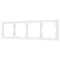 Минифото #1 товара Рамка пластиковая FRM-NOBE-SFPL-4-WH (Arlight, -)