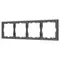 Минифото #1 товара Рамка пластиковая FRM-NOBE-SFPL-4-GR (Arlight, -)