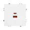 Минифото #3 товара Механизм розетки с быстрой USB зарядкой SCT-NOBE-MUAC-SFPL-FC-WH (65W, QC3) (Arlight, -)