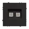 Минифото #2 товара Механизм сдвоенной компьютерной розетки SCT-NOBE-MPC2-SFPL-BK (RJ-45, CAT6) (Arlight, -)
