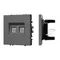 Минифото #1 товара Механизм сдвоенной компьютерной розетки SCT-NOBE-MPC2-SFPL-GR (RJ-45, CAT6) (Arlight, -)