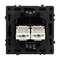 Минифото #3 товара Механизм сдвоенной компьютерной розетки SCT-NOBE-MPC2-SFPL-BK (RJ-45, CAT6) (Arlight, -)