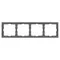 Минифото #3 товара Рамка пластиковая FRM-NOBE-SFPL-4-GR (Arlight, -)