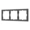 Минифото #1 товара Рамка пластиковая FRM-NOBE-SFPL-3-GR (Arlight, -)