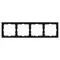 Минифото #2 товара Рамка пластиковая FRM-NOBE-SFPL-4-BK (Arlight, -)