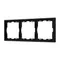 Минифото #1 товара Рамка пластиковая FRM-NOBE-SFPL-3-BK (Arlight, -)