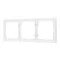 Минифото #1 товара Рамка пластиковая FRM-NOBE-SFPL-3-WH (Arlight, -)
