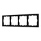 Минифото #1 товара Рамка пластиковая FRM-NOBE-SFPL-4-BK (Arlight, -)