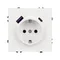 Минифото #2 товара Механизм розетки с USB зарядкой SCT-NOBE-MUAC-SFPL-WH (230V, 16A) (Arlight, -)