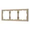 Минифото #1 товара Рамка пластиковая FRM-NOBE-SFPL-3-GD (Arlight, -)